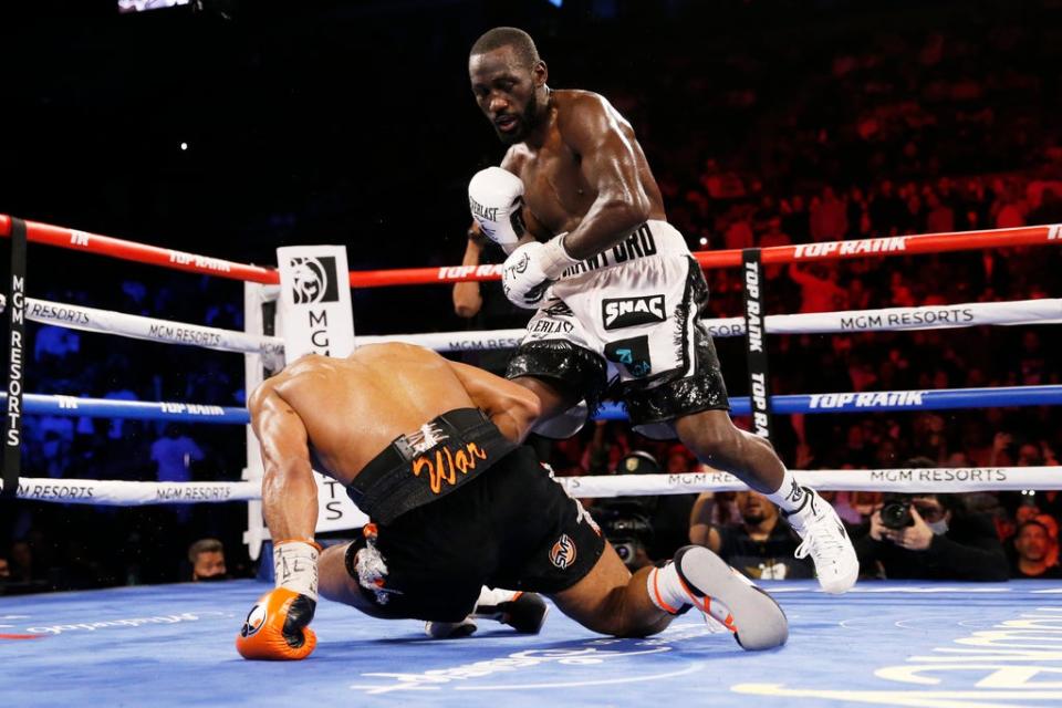 Terence Crawford stopped Shawn Porter in his most recent fight (AP)