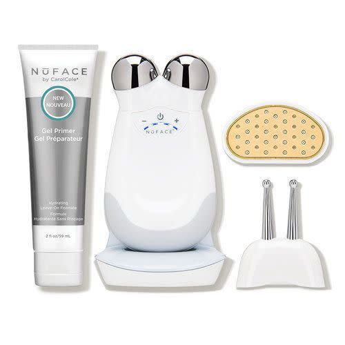 <p><strong>NuFACE</strong></p><p>dermstore.com</p><p><a href="https://go.redirectingat.com?id=74968X1596630&url=https%3A%2F%2Fwww.dermstore.com%2Fproduct_NuFACE%2BTrinity%2BComplete%2BFacial%2BToning%2BKit_82363.htm&sref=https%3A%2F%2Fwww.bestproducts.com%2Fbeauty%2Fg34775518%2Fdermstore-black-friday-sale-2020%2F" rel="nofollow noopener" target="_blank" data-ylk="slk:Shop Now;elm:context_link;itc:0;sec:content-canvas" class="link ">Shop Now</a></p><p><strong><del>$399</del> $299 (25% off)</strong></p><p>Another one of our <a href="https://www.harpersbazaar.com/beauty/skin-care/a26412880/anti-aging-awards/" rel="nofollow noopener" target="_blank" data-ylk="slk:2020 Anti-Aging Award;elm:context_link;itc:0;sec:content-canvas" class="link ">2020 Anti-Aging Award</a> winners, the NuFace device uses microcurrent technology to stimulate and perk up facial muscles. Just one treatment is like getting a mini facelift from the comfort of your bathroom.</p>