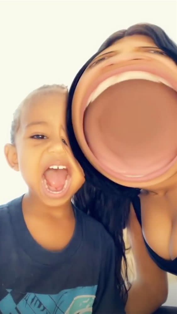 Kim Kardashian West and Saint West