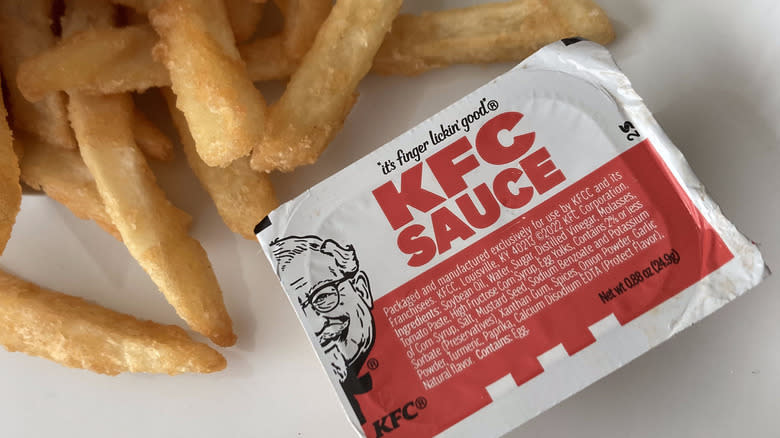 KFC sauce with fries