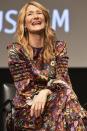 Laura Dern speaks on Thursday at a screening of <i>Marriage Story</i> at the Hammer Museum in L.A. 