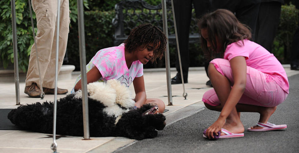 US President Barack Obama's daughters Sa