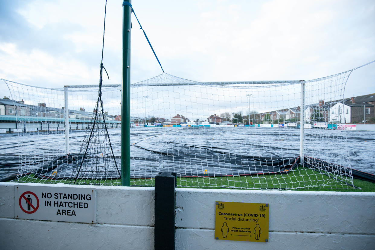 A general view of the Marine Travel Arena