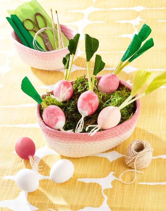 easter crafts radish eggs