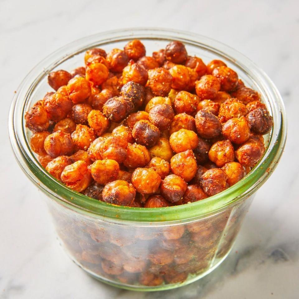 spicy air fryer chickpeas