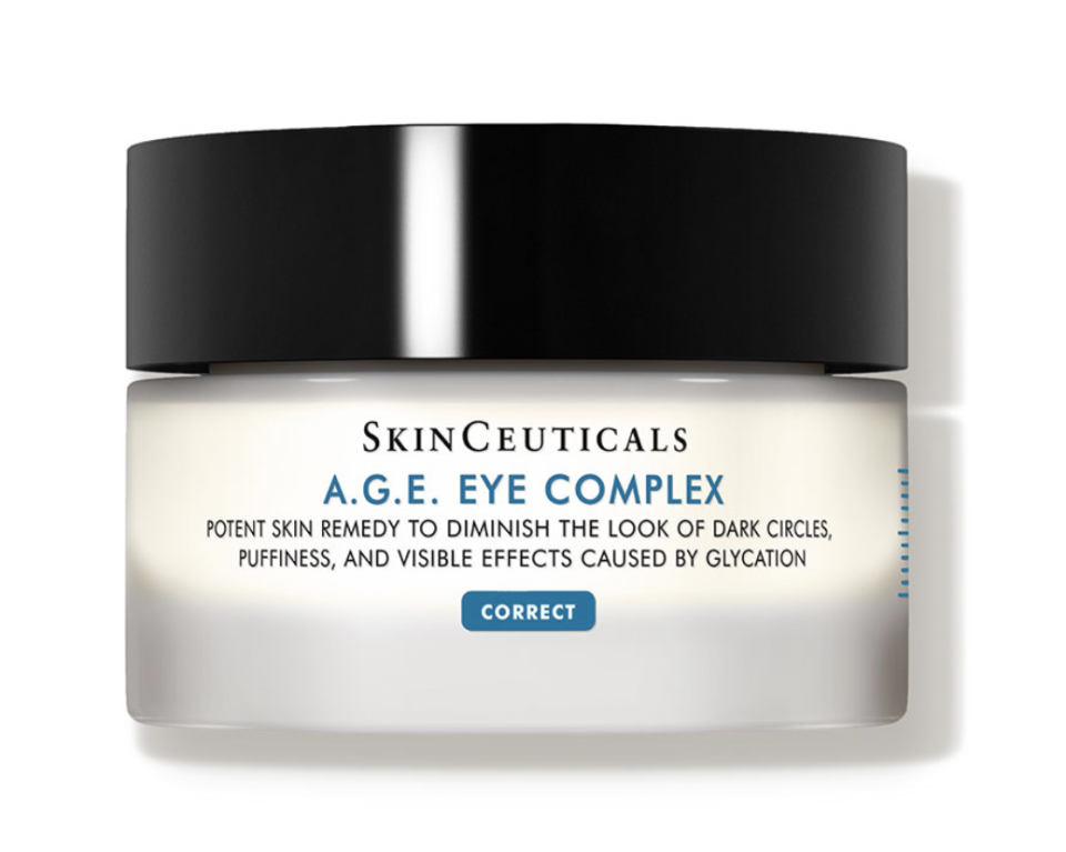 A small tub of SkinCeuticals A.G.E. Eye Complex Creme