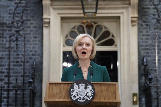 Former Prime Minister Liz Truss