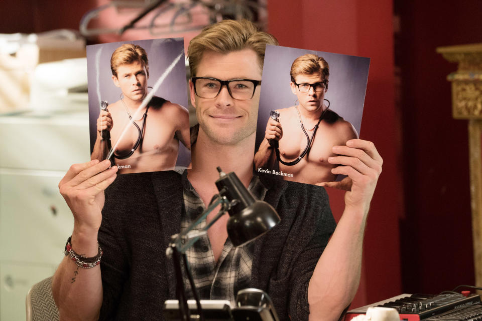 Chris Hemsworth in "Ghostbusters"