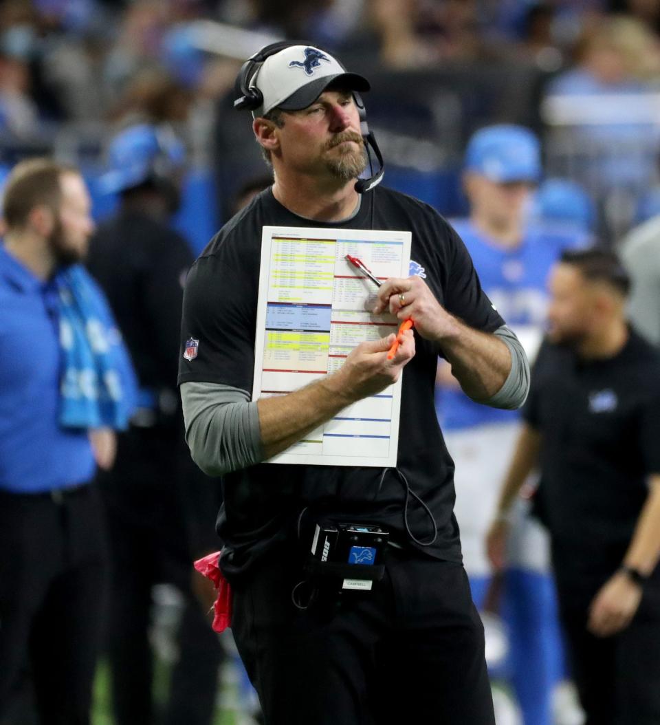 Detroit Lions head coach Dan Campbell