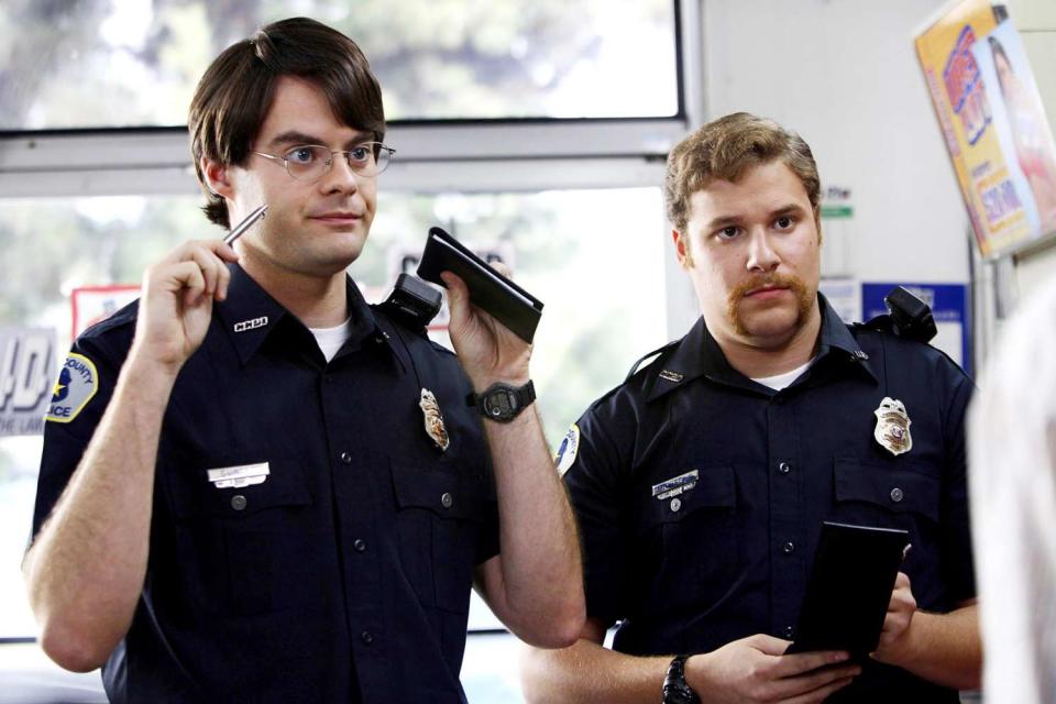 SUPERBAD, Bill Hader, Seth Rogen, 2007. ©Columbia Pictures/courtesy Everett Collection