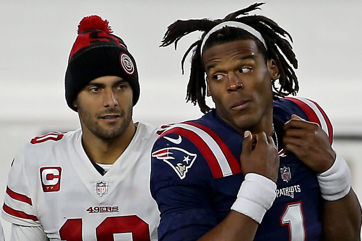 Jimmy Garoppolo and Cam Newton