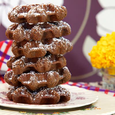 Cocoa-Pepper Waffle Cookies