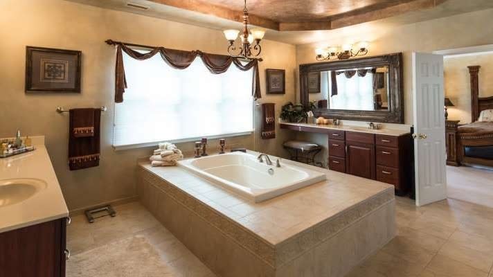 Soak in the luxe tub in the master bath.