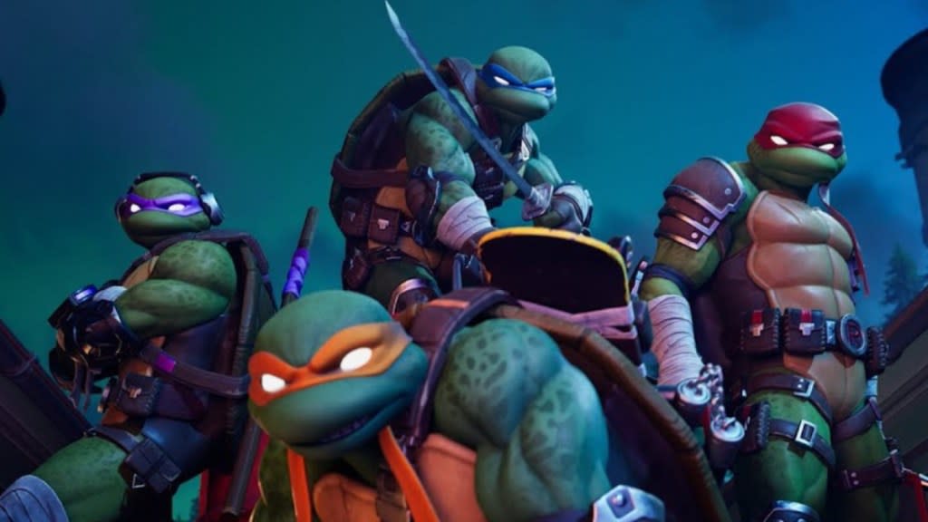 tmnt fortnite teenage mutant ninja turtles white eyes why