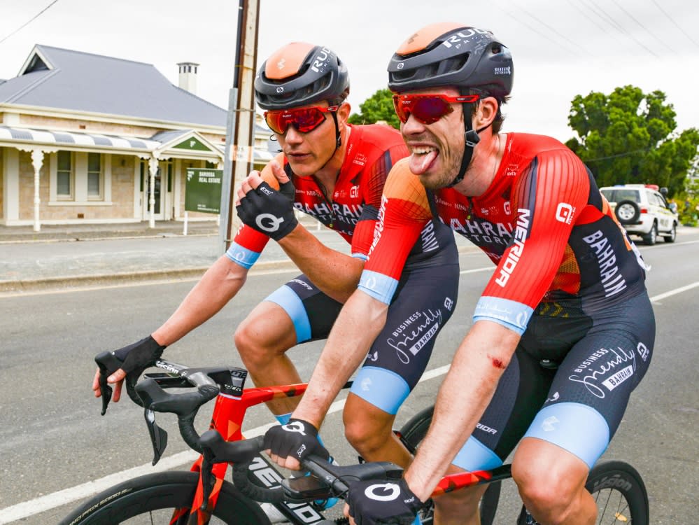 Arndt (l.) und Bauhaus sind bei der Tour dabei (BRENTON EDWARDS)