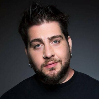 Comedian Big Jay Oakerson performs June 16, 2022, at Four Winds Field at Coveleski Stadium in South Bend as part of the “Fully Loaded Comedy Festival."