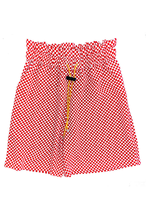 <p>Kkco Short in Red & White Checker, $165, <a href="https://www.kkcostudio.com/collections/bottoms/products/tidal-short-in-red-white-checker" rel="nofollow noopener" target="_blank" data-ylk="slk:available here;elm:context_link;itc:0;sec:content-canvas" class="link ">available here</a> (sizes XS-XL). </p>