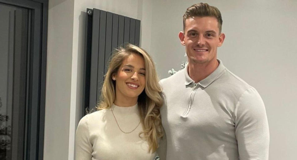 Ashleigh-Louise Adams was shocked at first when her followers commented on 'the way he looks at you' referring to her then friend Ryan Justice. (Supplied)