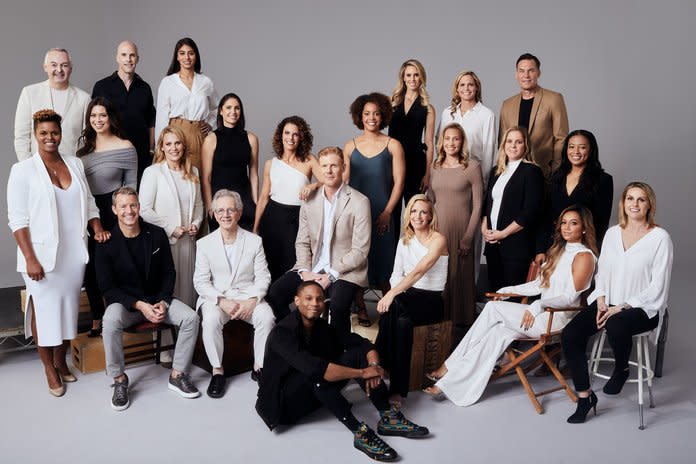 <p>Aly Wagner with Fox Sports TV and digital coverage team for the 2019 FIFA&nbsp;Women's World Cup. Photographed by&nbsp;Adam Franzino.</p>