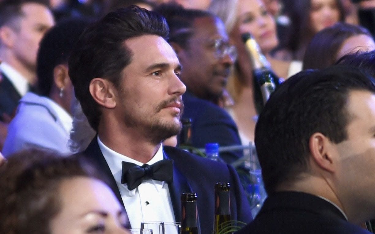 James Franco at the SAGs, having missed the red carpet - Getty Images North America