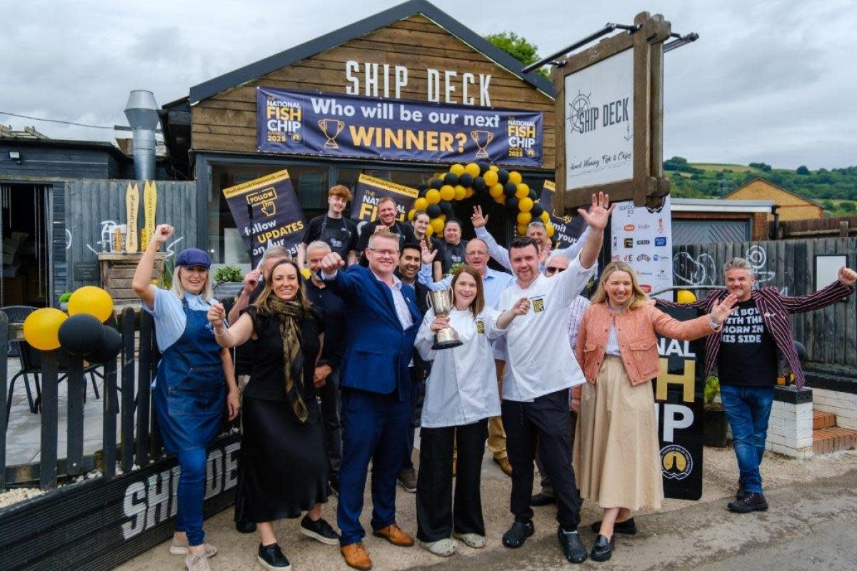 The National Fish and Chip Awards were launched at Ship Deck in Caerphilly - the 2024 winners of Takeaway of the Year <i>(Image: National Fish and Chip Awards)</i>