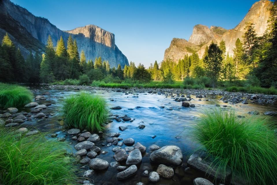 Mersed river in Yosemite valley via Getty Images