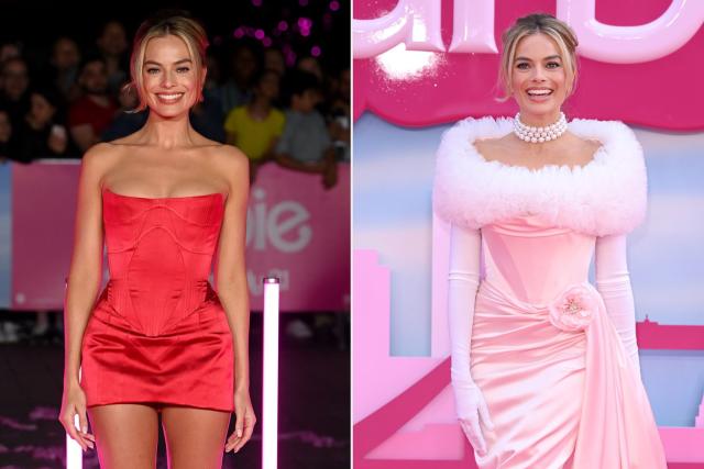 Margot Robbie Nails 2 Chic Barbie Looks at European Premiere Events in  London