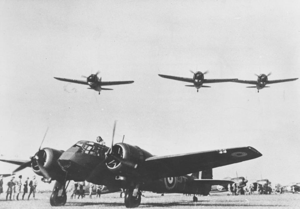 Images from the RAF Museum show the aircraft flown by Scarf on 9 December 1941. (RAF Museum)