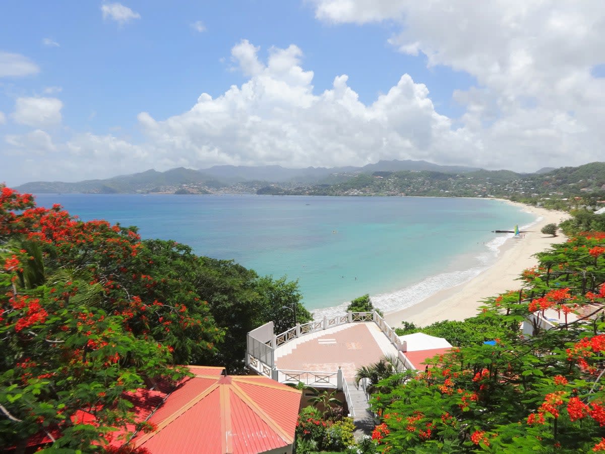 A hilltop view of Grand Anse, Grenada (Getty Images/iStockphoto)
