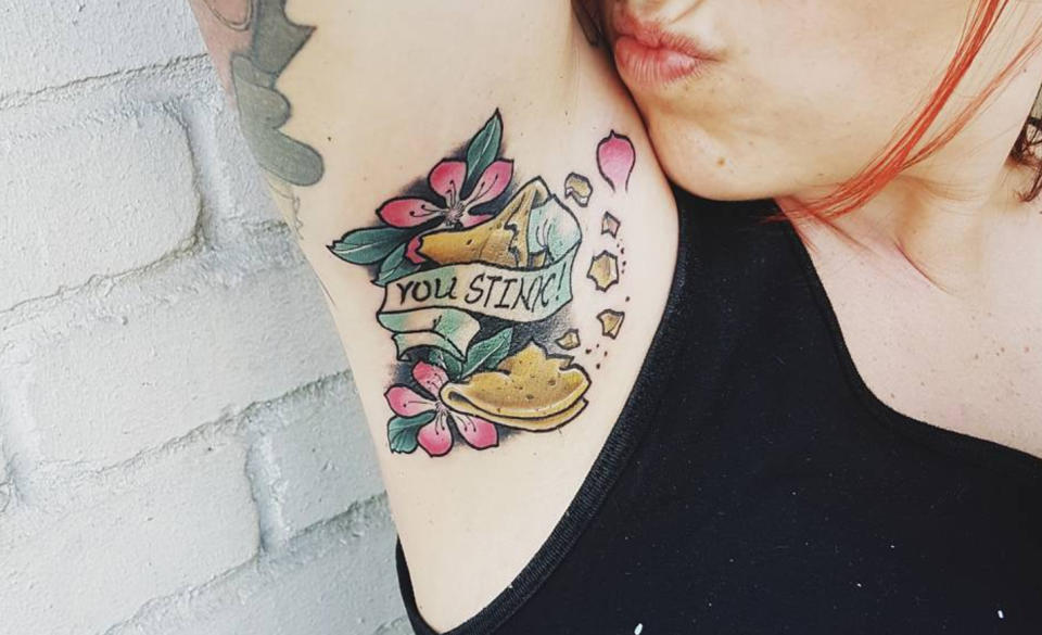 You stink tattoo