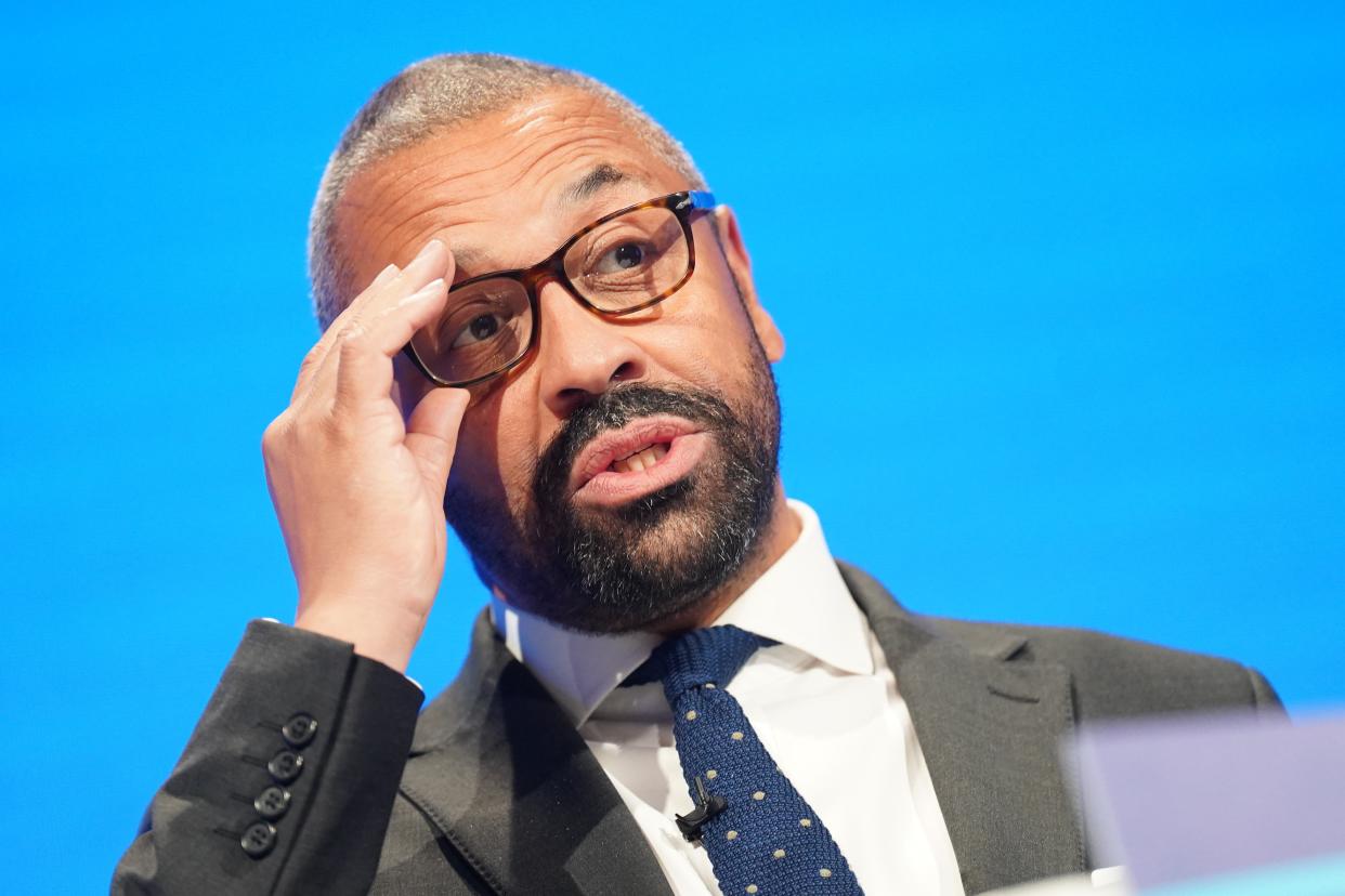 Foreign Secretary James Cleverly has written to the UK’s diplomats (Stefan Rousseau/PA) (PA Wire)