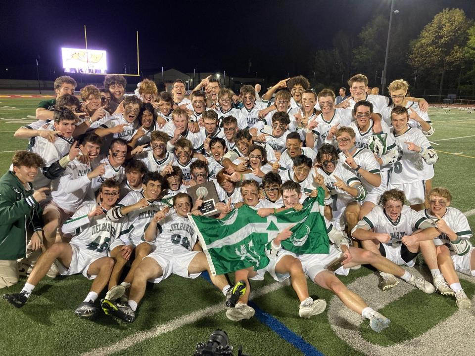 Delbarton defeated Mountain Lakes, 9-2, to win the Morris County Tournament lacrosse title on May 9, 2023 at Mount Olive High School.