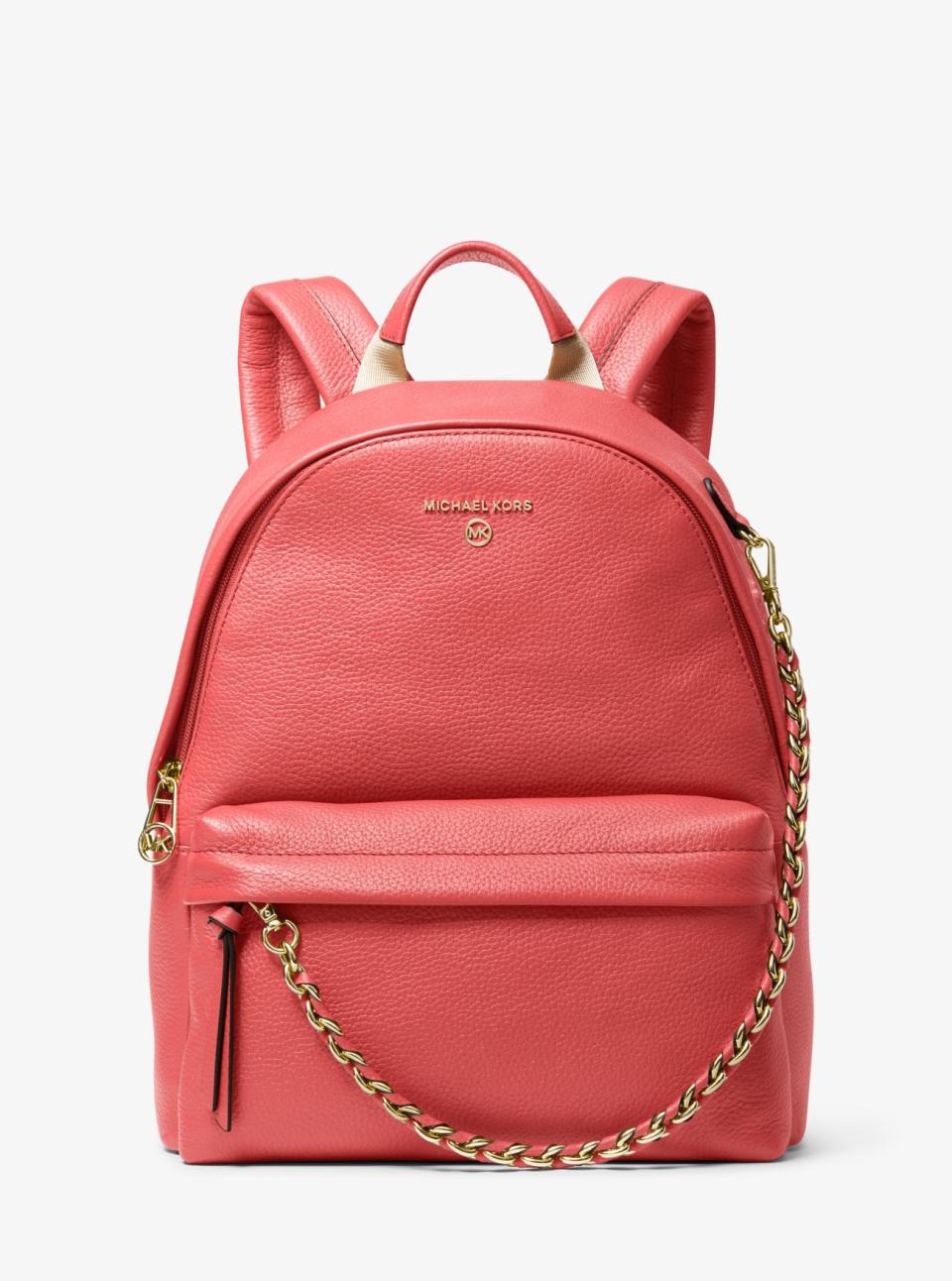 Slater Medium Pebbled Leather Backpack. Image via Michael Kors.