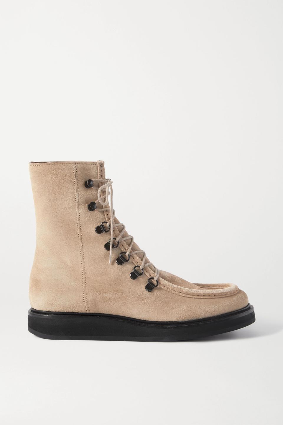 13) 16 College Suede Ankle Boots