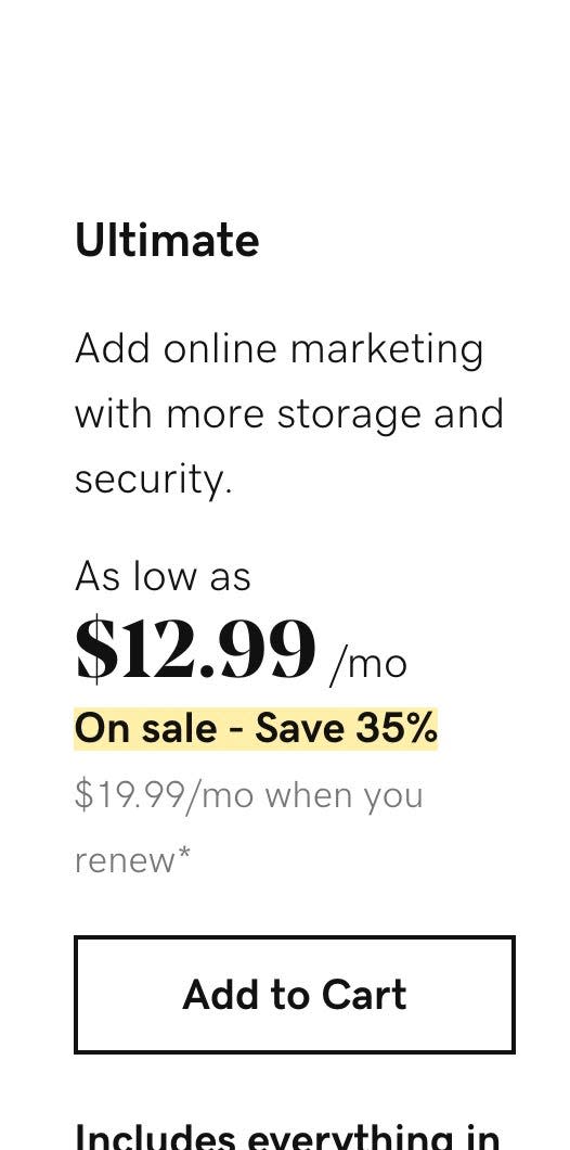 GoDaddy's intro rate bumps up to $19.99