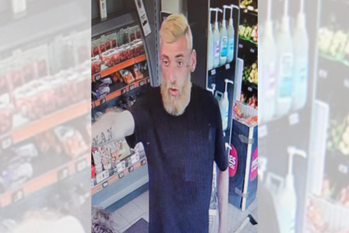 CCTV released after staff threatened at Welcome Co-Op, Fair Oak <i>(Image: Hampshire Constabulary)</i>