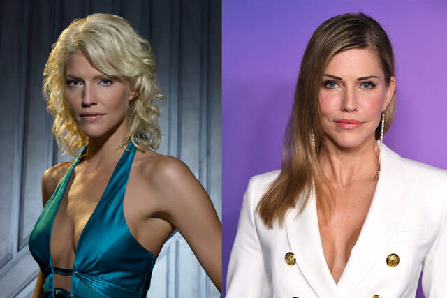 Tricia Helfer in Battlestar Galactica; Tricia Helfer in 2023