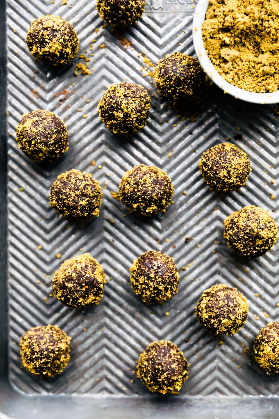 Chocolate Pistachio Protein Balls