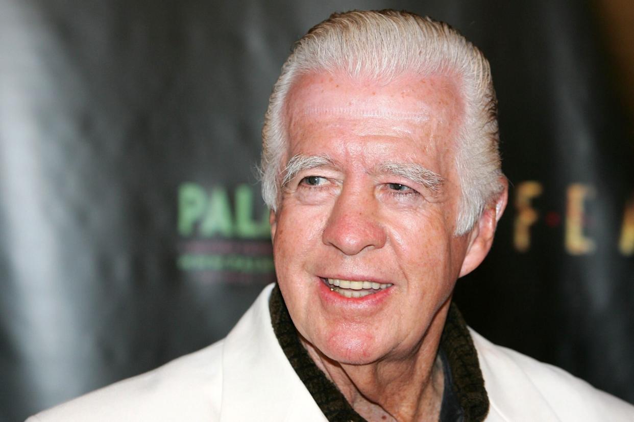 LAS VEGAS - SEPTEMBER 12: Actor Clu Gulager arrives at the premiere of the movie "Feast" at the Palms Casino Resort September 12, 2006 in Las Vegas, Nevada. The horror film, directed by his son John Gulager, was made possible and documented by the third season of the television series "Project Greenlight." (Photo by Ethan Miller/Getty Images)