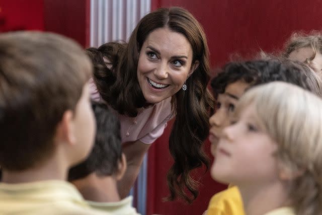 <p>Richard Pohle-WPA Pool/Getty Images</p> Kate Middleton opens The Young V&A on June 28
