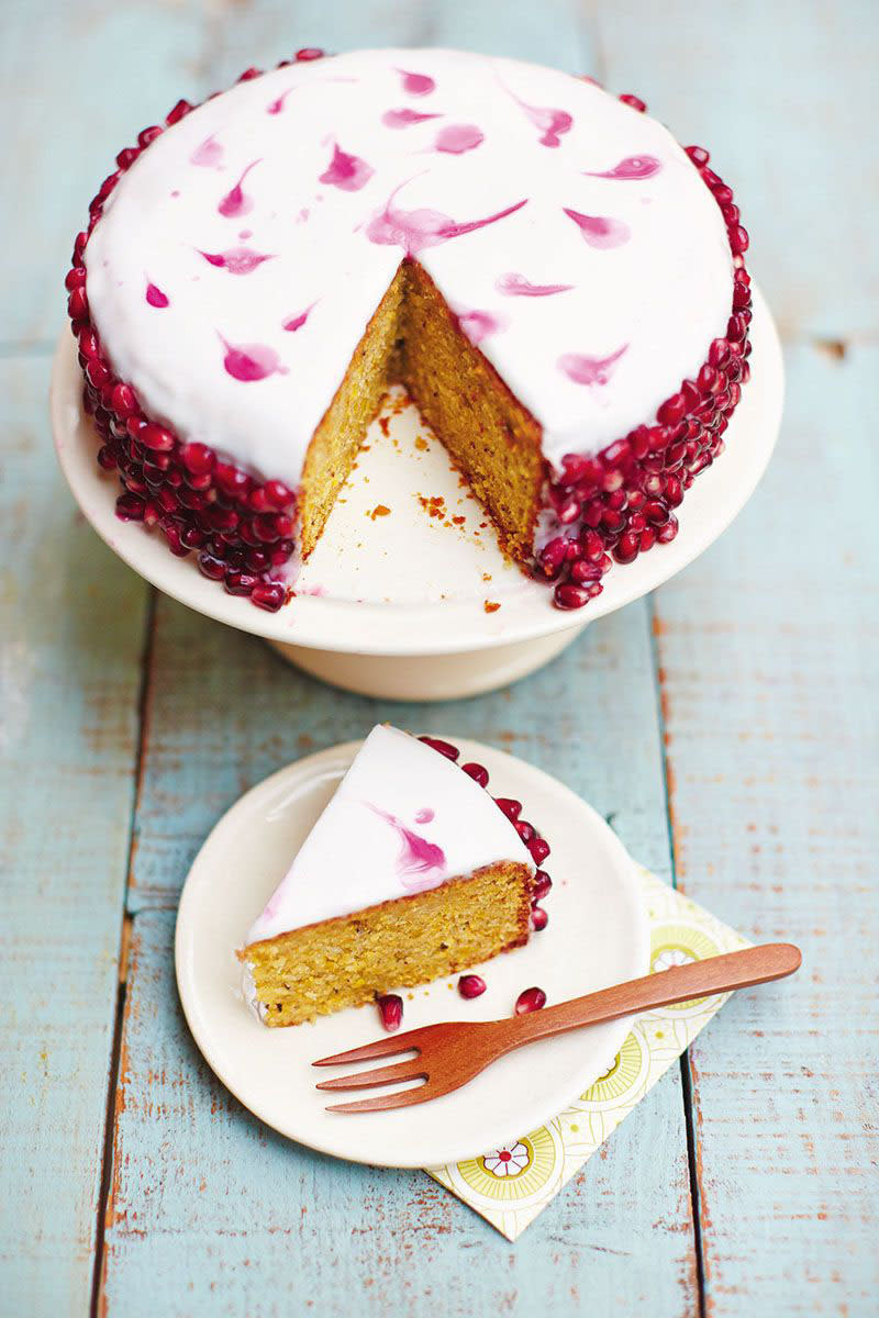 Pistachio and Pomegranate Cake