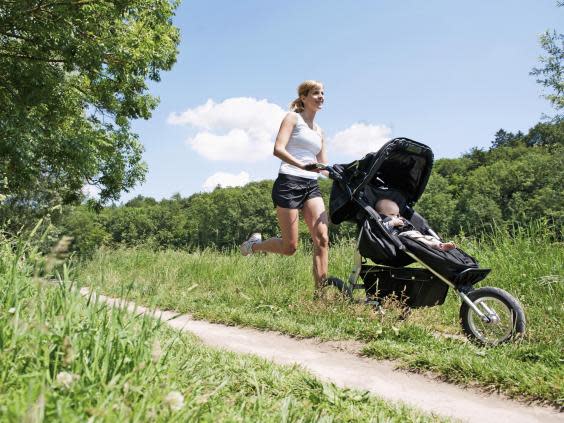 Jogging stroller, Rex Images