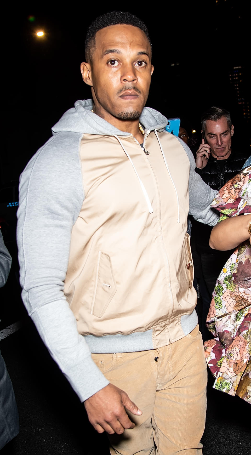 NEW YORK, NEW YORK – FEBRUARY 12: Kenneth Petty is seen leaving the Marc Jacobs Fall 2020 runway show during New York Fashion Week on February 12, 2020 in New York City. (Photo by Gilbert Carrasquillo/GC Images)