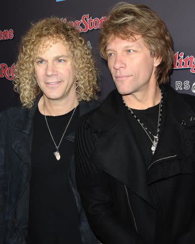 <p>Jason LaVeris/FilmMagic</p> David Bryan and Jon Bon Jovi attend the Rolling Stone after party for the 2010 American Music Awards on Nov. 21, 2010 in Los Angeles