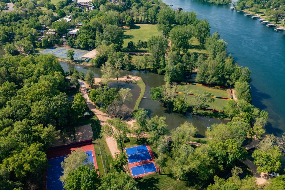 An aerial view of some of the facilities at Kanakuk's K-1 and K-Kountry camps in Branson.