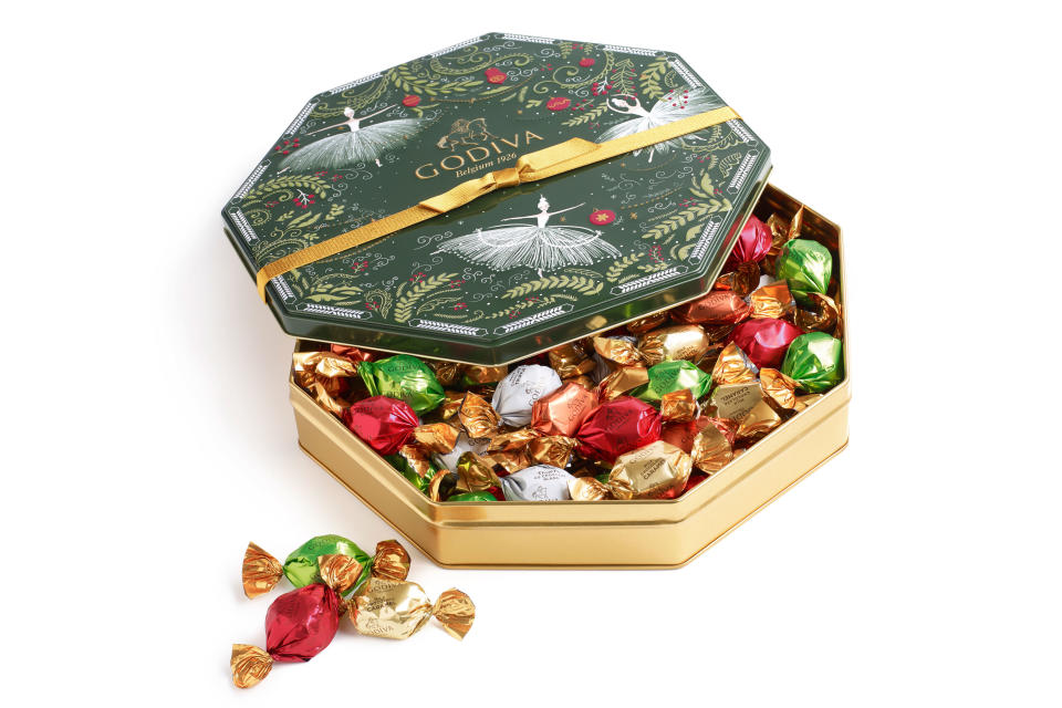 Tin of Assorted Godiva Chocolates