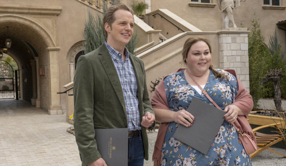 Chris Geere as Phillip and Chrissy Metz as Kate. - Credit: Ron Batzdorff/NBC