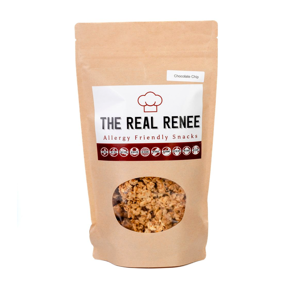 <p><a href="https://www.therealrenee.com/product/chocolate-chip-granola/" rel="nofollow noopener" target="_blank" data-ylk="slk:Shop Now;elm:context_link;itc:0;sec:content-canvas" class="link rapid-noclick-resp">Shop Now</a></p><p>Chocolate Chip Granola</p><p>$11.00</p><p>therealrenee.com</p><span class="copyright">The Real Renee</span>