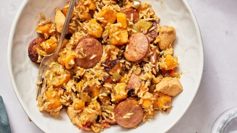 Rice And Sweet Potato Jambalaya