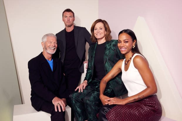 The cast of "Avatar 2" includes Stephen Lang, Sam Worthington, <a href="https://parade.com/888940/maramovies/sigourney-weaver-career-highlights/" rel="nofollow noopener" target="_blank" data-ylk="slk:Sigourney Weaver;elm:context_link;itc:0;sec:content-canvas" class="link ">Sigourney Weaver</a> and Zoe Saldana.<p>Corey Nickols/Getty Images for IMDb</p>